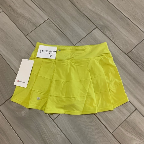 Lululemon Pace Rival Skirt Regular * Yellow - Picture 9 of 10